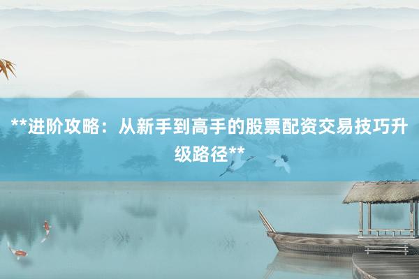 **进阶攻略：从新手到高手的股票配资交易技巧升级路径**