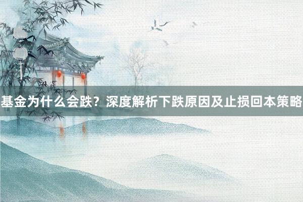 基金为什么会跌？深度解析下跌原因及止损回本策略