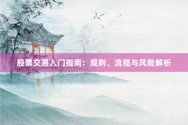 股票交易入门指南：规则、流程与风险解析